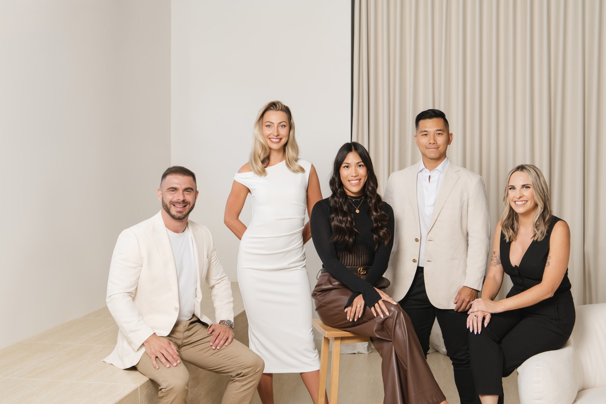 Space Property team in a designed coastal interior
